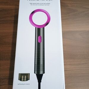 Powerful Hair Dryer with Purple Accents